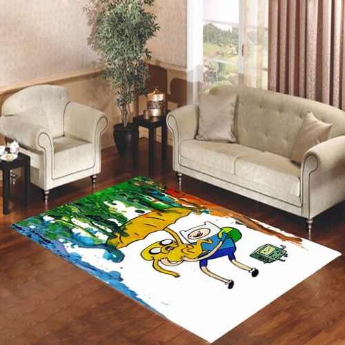 Adventure Time Paint Rain Living Room Carpet Rugs Adventure Time Paint Rain Living Room Carpet Rugs