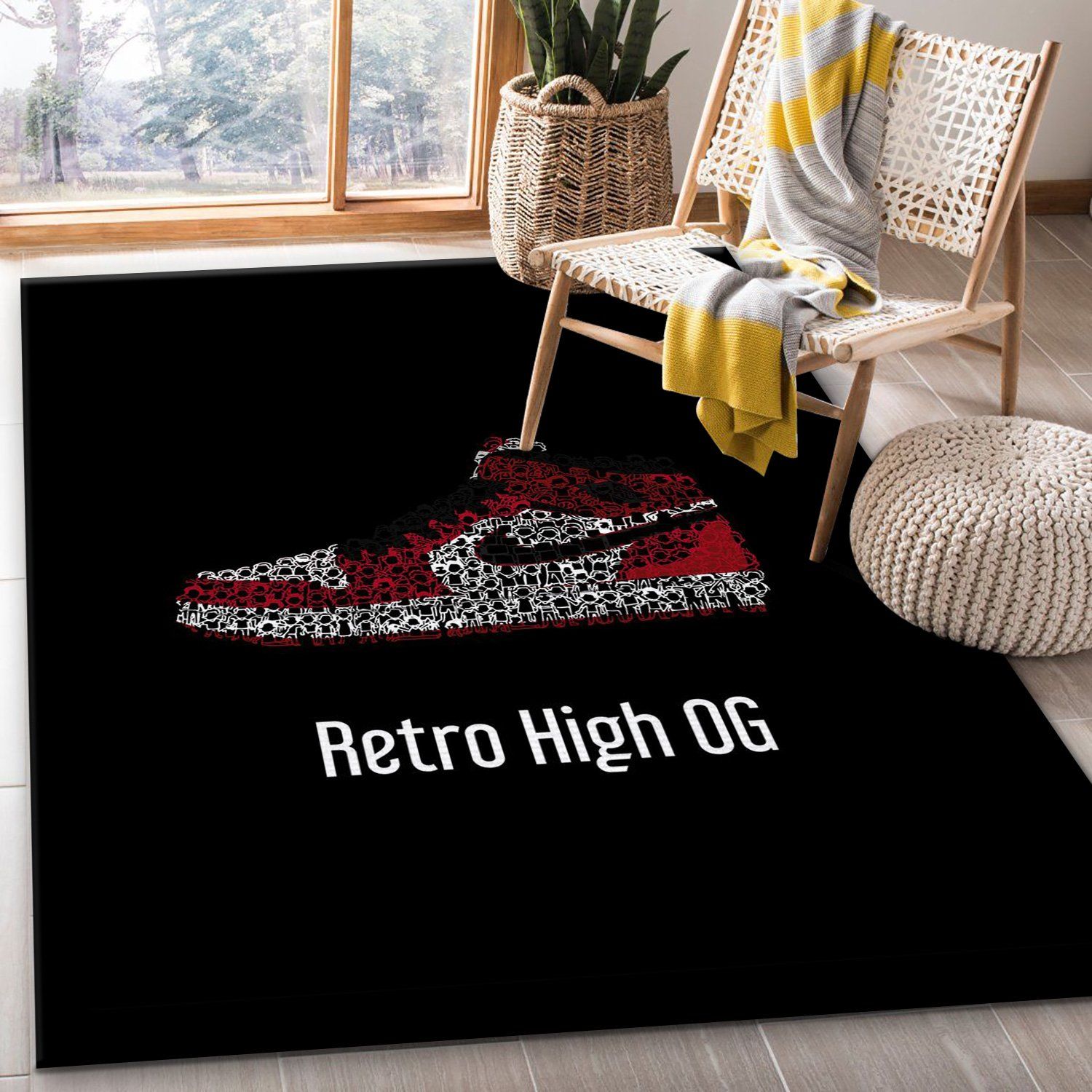 Air Jordan Retro High Og Area Rug Bedroom Rug Us Gift Decor Air Jordan Retro High Og Area Rug Bedroom Rug Us Gift Decor