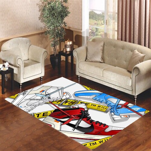 Air Jordan Shoes Living Room Carpet Rugs Air Jordan Shoes Living Room Carpet Rugs