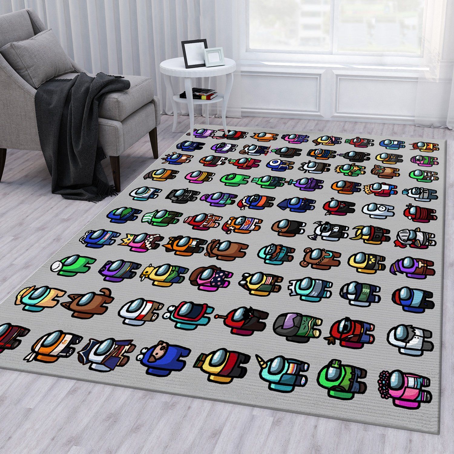Among Us Ver8 Area Rug Living Room Rug Family Gift Us Decor Among Us Ver8 Area Rug Living Room Rug Family Gift Us Decor