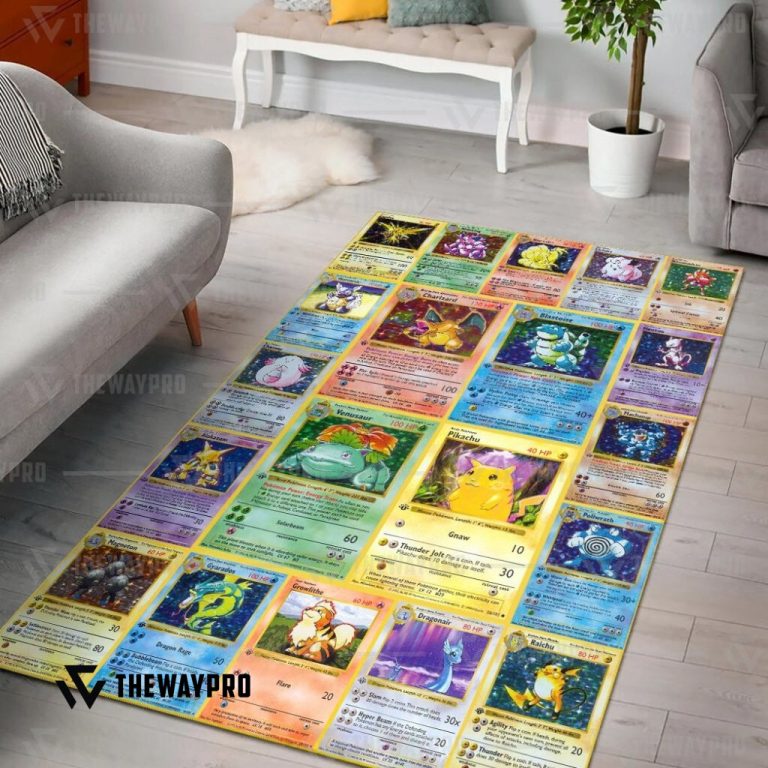 Anime-Pokemon-1St-Edition-Cards-Rug-1