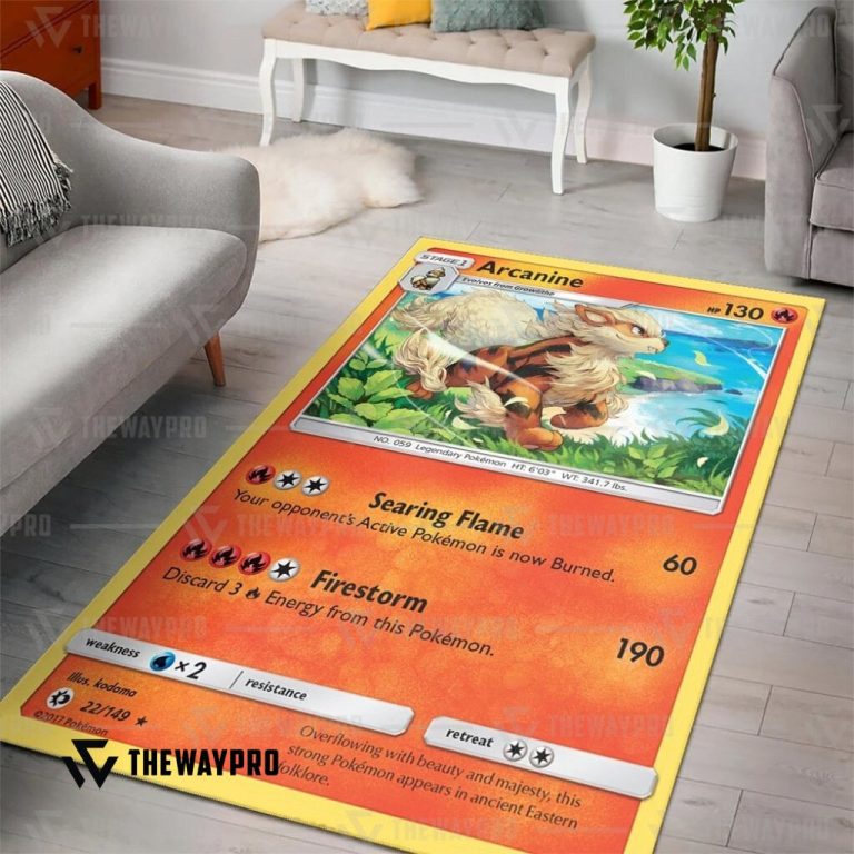 Anime-Pokemon-Arcanine-Rug-1