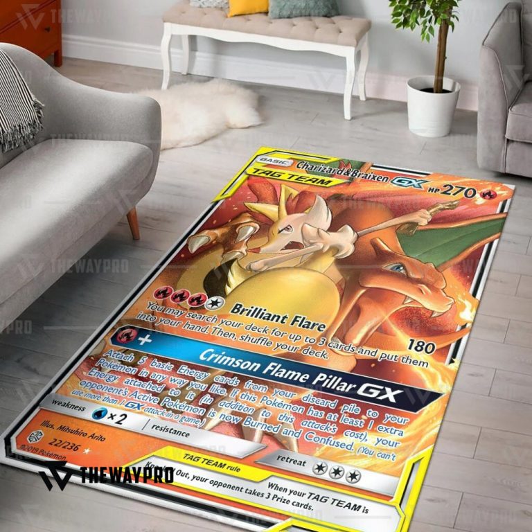 Anime-Pokemon-Charizard-Braixen-Gx-Cosmic-Eclipse-Rug-1