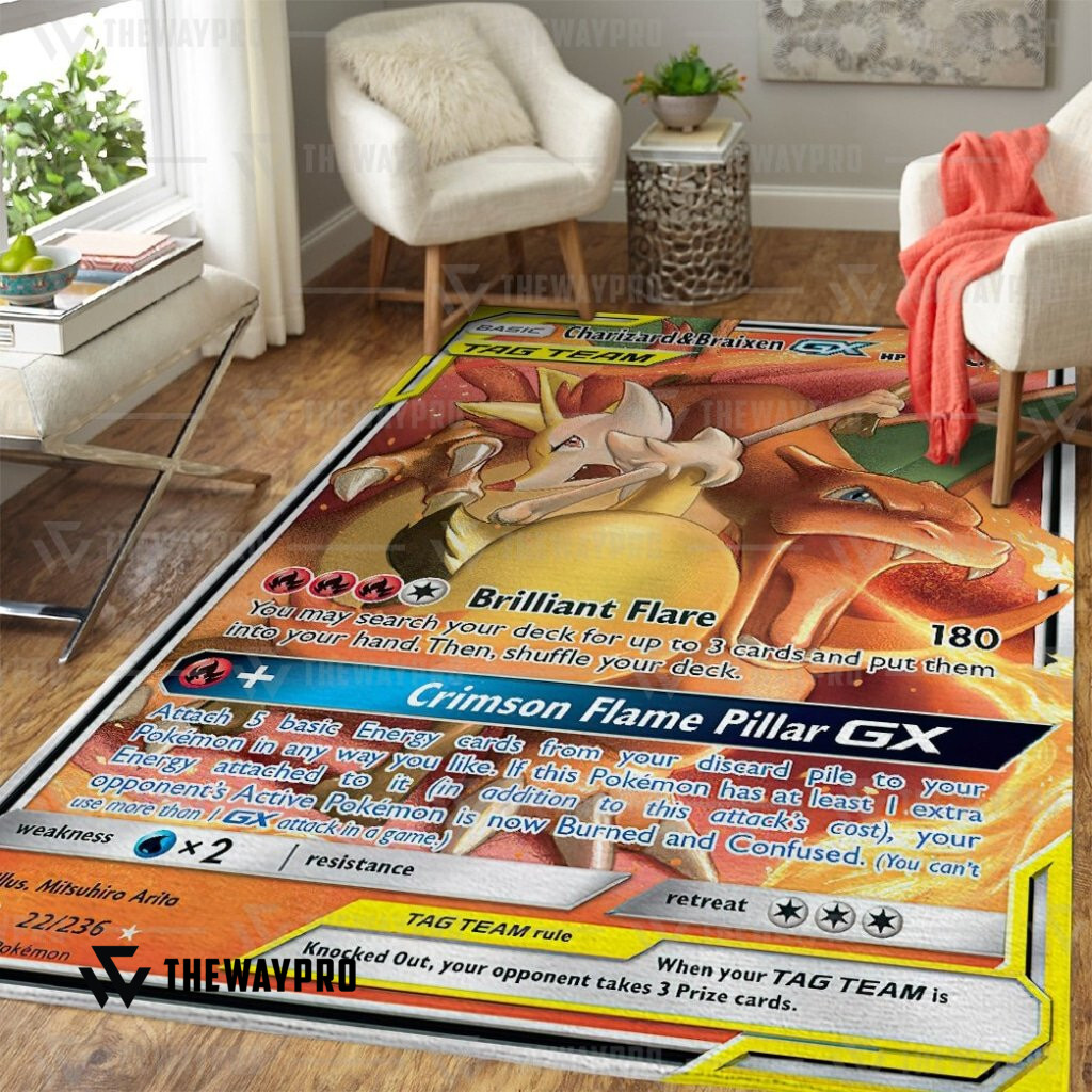 Anime Pokemon Charizard Braixen Gx Cosmic Eclipse Rug Anime Pokemon Charizard Braixen Gx Cosmic Eclipse Rug
