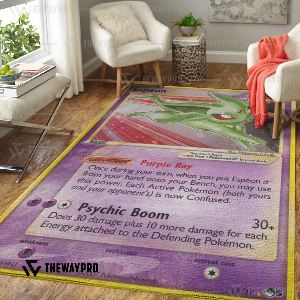 Anime Pokemon Gold Star Espeon Rug Anime Pokemon Gold Star Espeon Rug