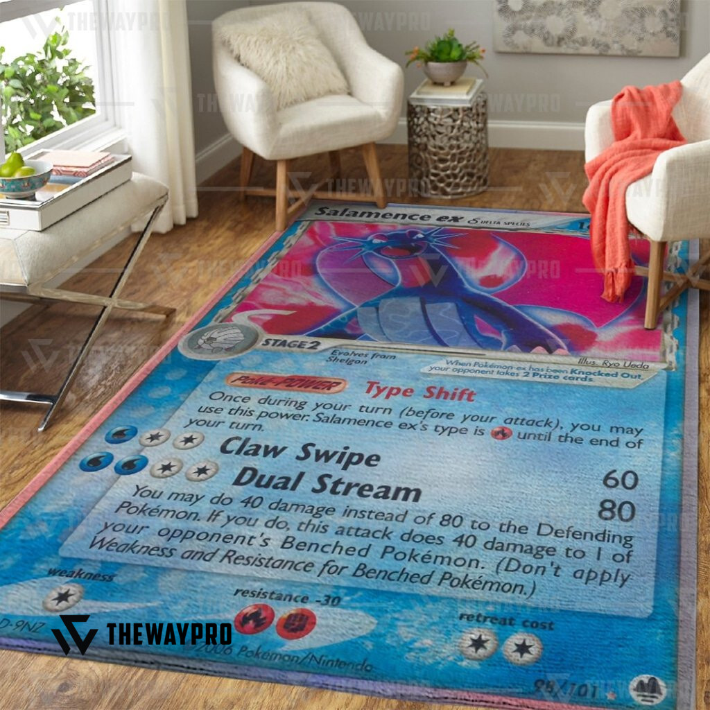 Anime Pokemon Salamence Ex Rug Anime Pokemon Salamence Ex Rug