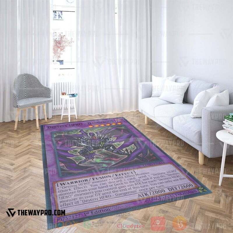 Anime Ygo Destiny Hero Dangerous Custom Rug Anime Ygo Destiny Hero Dangerous Custom Rug