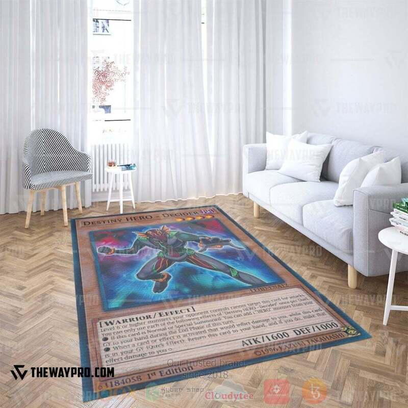 Anime Ygo Destiny Hero Decider Custom Rug Anime Ygo Destiny Hero Decider Custom Rug