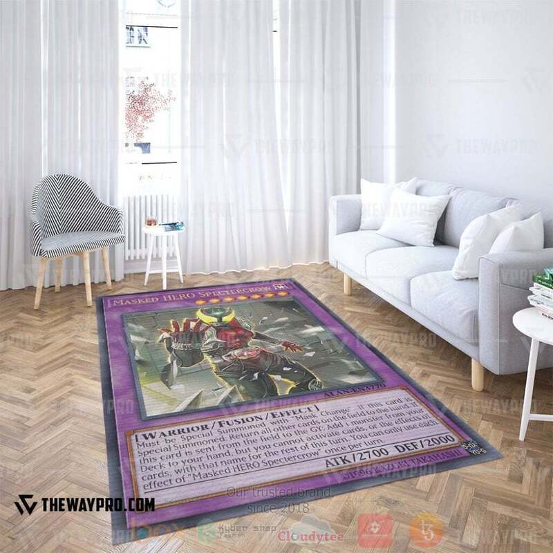 Anime Ygo Masked Hero Spectercrow Custom Rug Anime Ygo Masked Hero Spectercrow Custom Rug