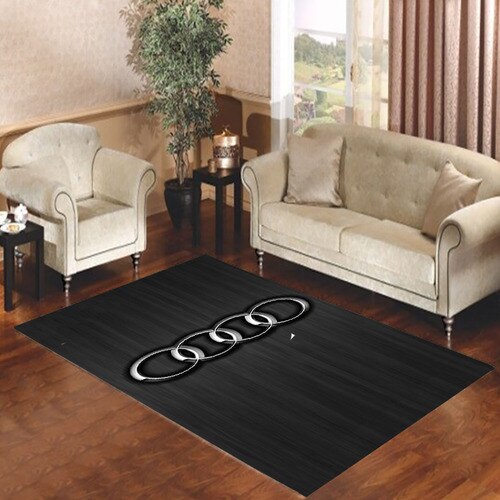 Audi Logo 3 Living Room Carpet Rugs Audi Logo 3 Living Room Carpet Rugs
