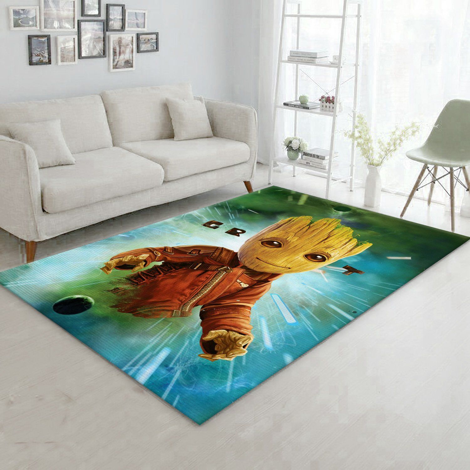 Baby Groot In Space Area Rug Living Room Rug Floor Decor Home Decor Baby Groot In Space Area Rug Living Room Rug Floor Decor Home Decor