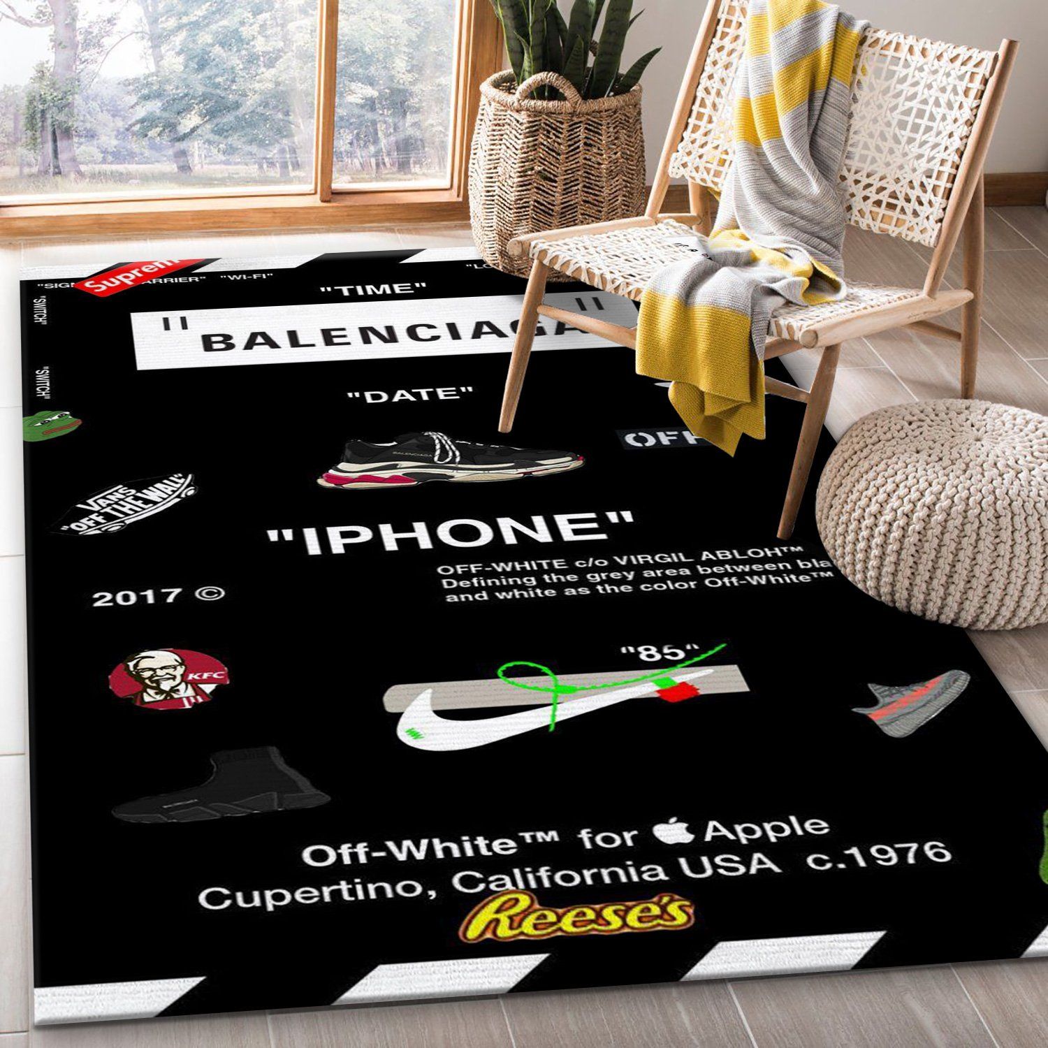 Balenciaga Area Rug For Christmas Fashion Brand Rug Bedroom Rug Us Gift Decor Balenciaga Area Rug For Christmas Fashion Brand Rug Bedroom Rug Us Gift Decor