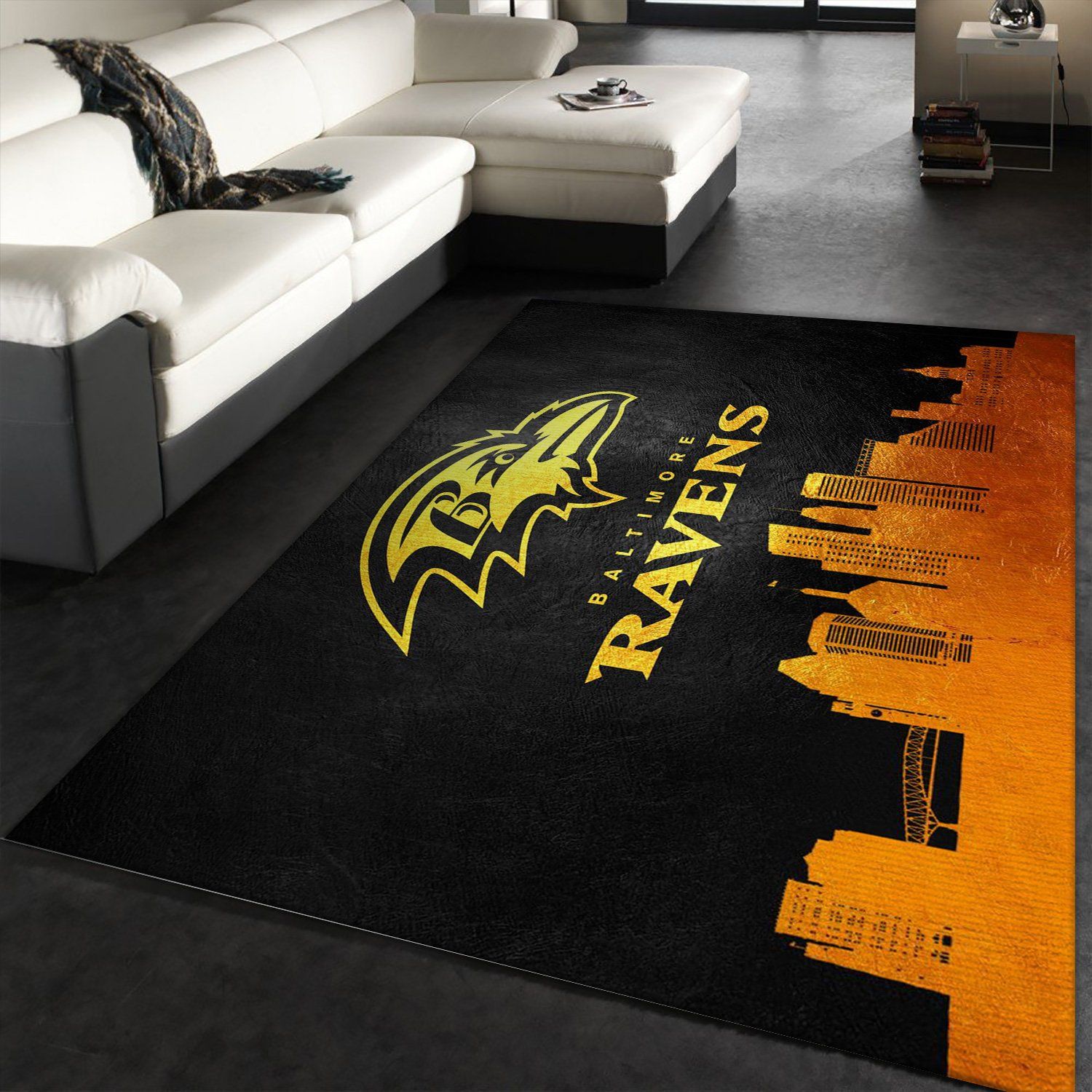 Baltimore Ravens Skyline Nfl Area Rug Baltimore Ravens Skyline Nfl Area Rug