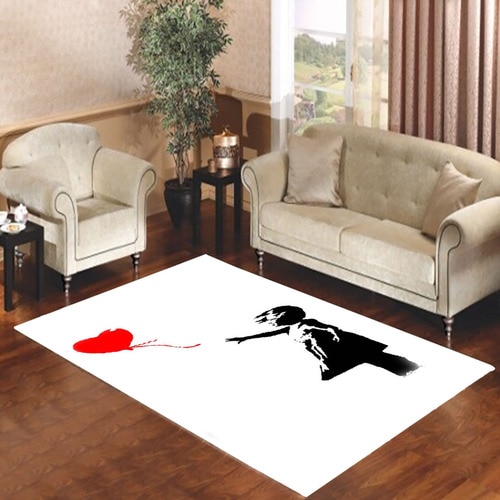 Banksy Heart Living Room Carpet Rugs Banksy Heart Living Room Carpet Rugs