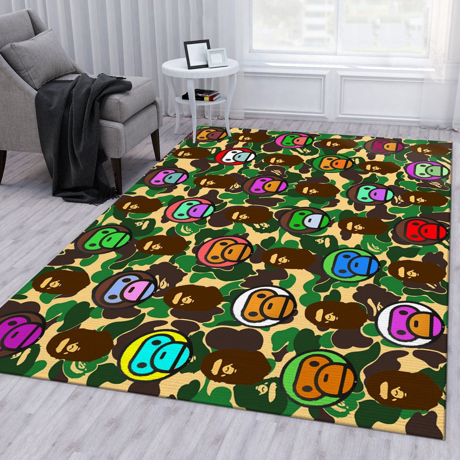Bape Area Rug For Christmas Living Room Rug Us Gift Decor Bape Area Rug For Christmas Living Room Rug Us Gift Decor