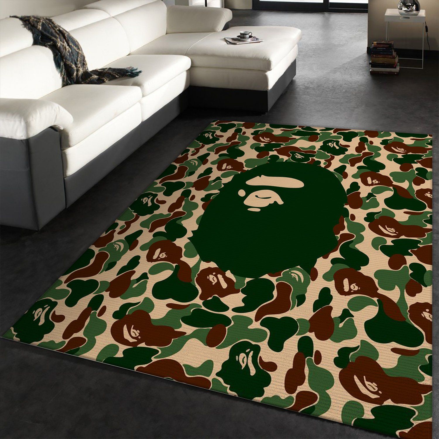 Bape Camo Monkey Hypebeast Rug Fashion Brand Rug Floor Decor Home Decor Bape Camo Monkey Hypebeast Rug Fashion Brand Rug Floor Decor Home Decor