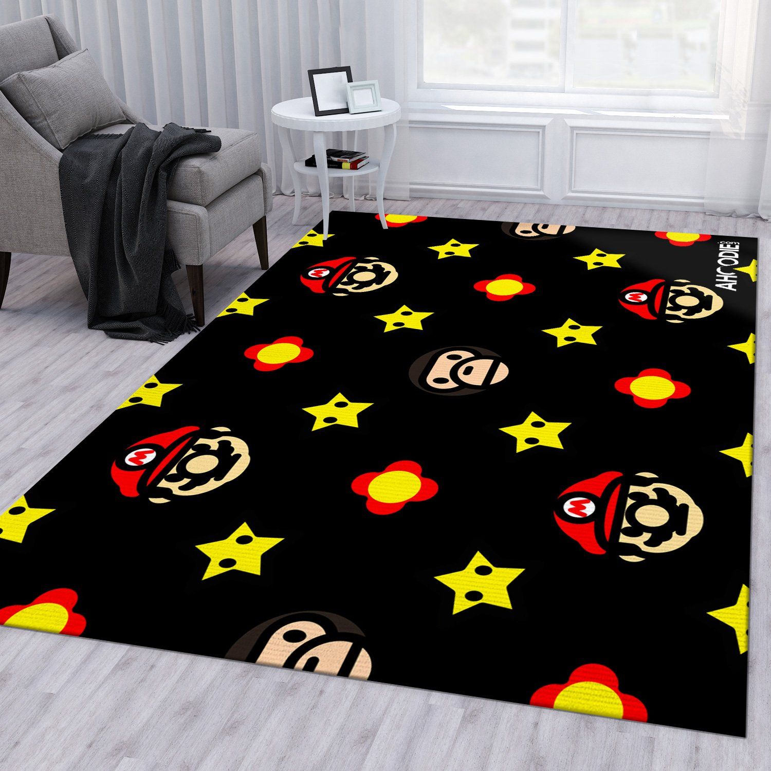 Bape Ft Mario Area Rug For Christmas Living Room Rug Home Us Decor Bape Ft Mario Area Rug For Christmas Living Room Rug Home Us Decor