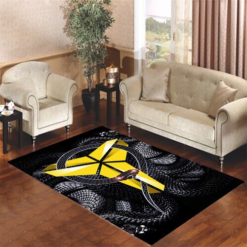 Black Mamba With Snake Living Room Carpet Rugs Black Mamba With Snake Living Room Carpet Rugs
