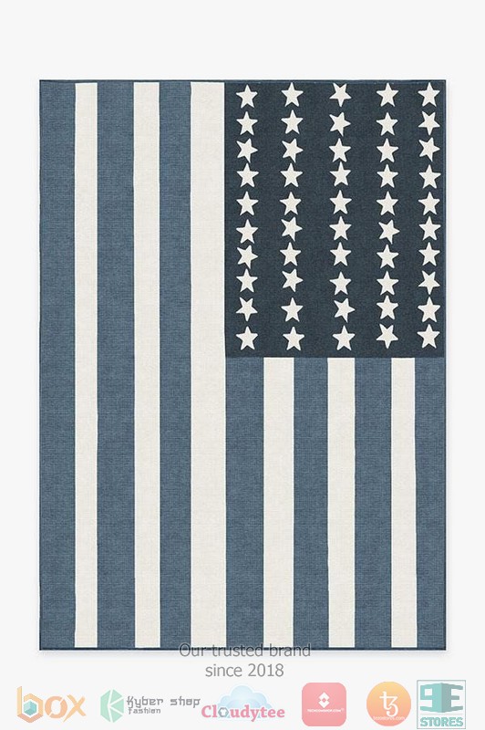 Blue United States Flag Rug Carpet Blue United States Flag Rug Carpet