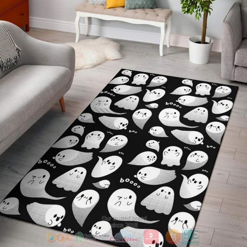 Boo Ghost Black Rug Boo Ghost Black Rug