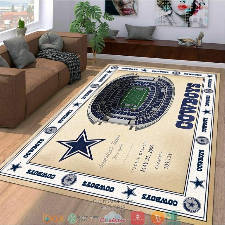 Bordered-Dallas-Cowboys-Stadium-Rug-1