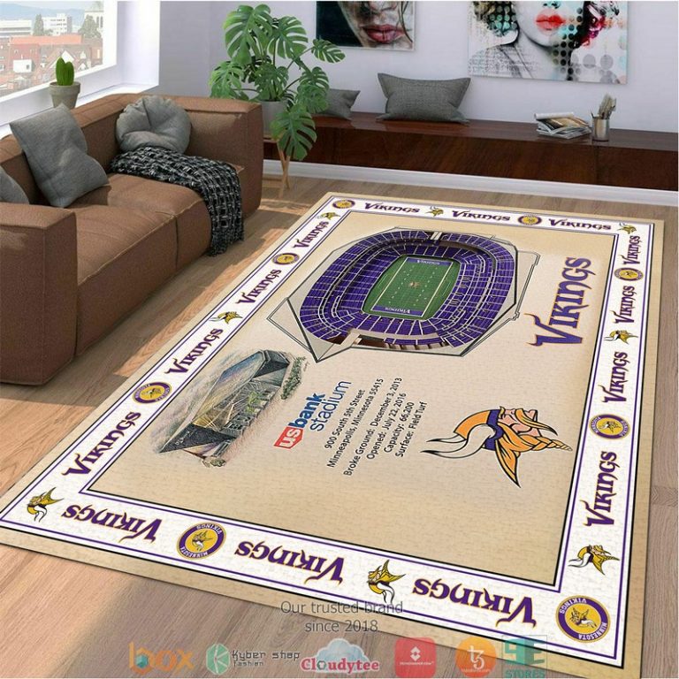 Bordered-Minnesota-Vikings-Stadium-Rug-1