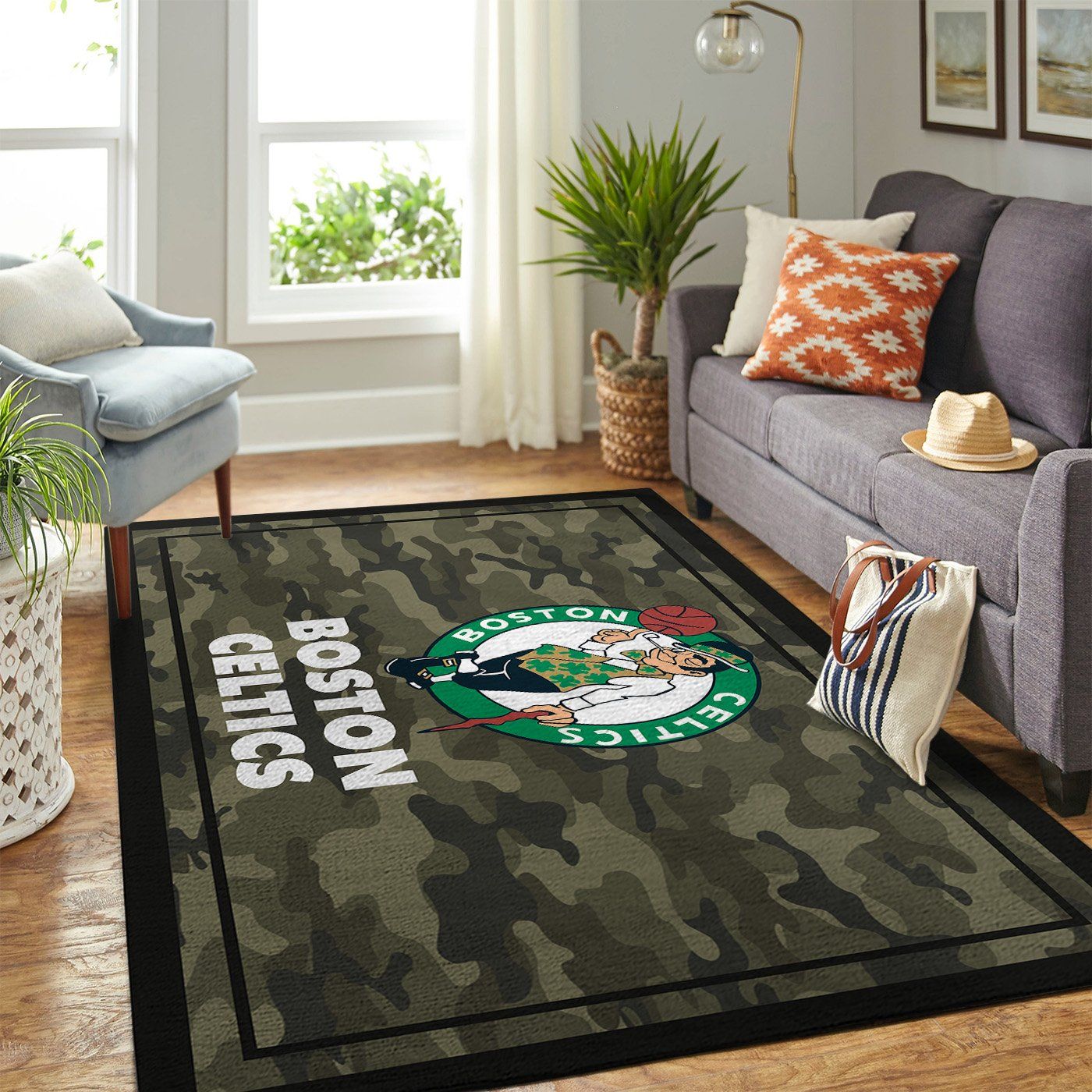Boston Celtics Nba Team Logo Camo Style Nice Gift Home Decor Rectangle Area Rug Boston Celtics Nba Team Logo Camo Style Nice Gift Home Decor Rectangle Area Rug