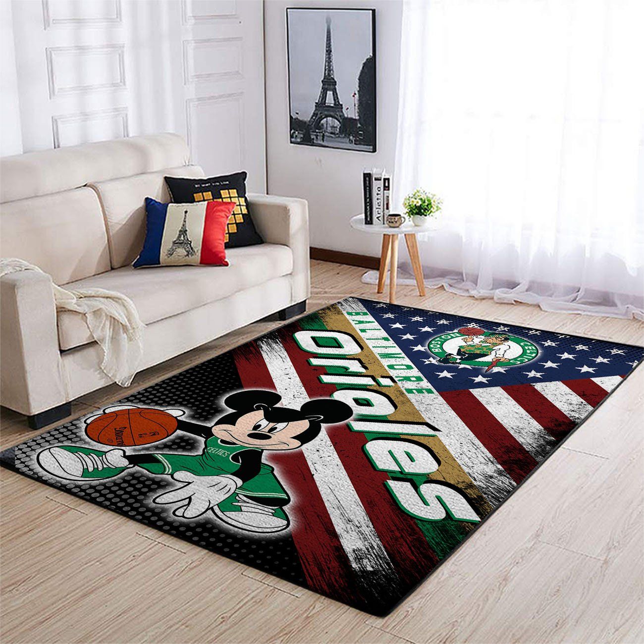 Boston Celtics Nba Team Logo Mickey Us Style Nice Gift Home Decor Rectangle Area Rug Boston Celtics Nba Team Logo Mickey Us Style Nice Gift Home Decor Rectangle Area Rug