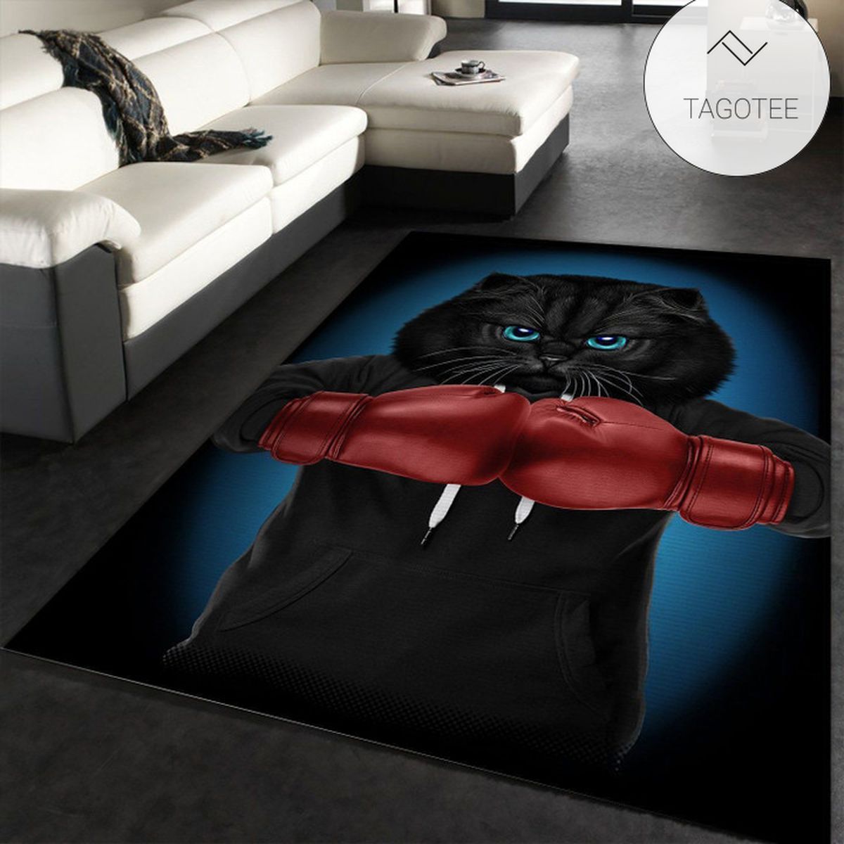 Boxer Cat Boxing Champion Area Rug Living Room Rug Floor Decor Home Decor Boxer Cat Boxing Champion Area Rug Living Room Rug Floor Decor Home Decor
