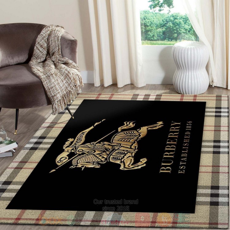 Burberry Established 1856 Inspired Rug Burberry Established 1856 Inspired Rug