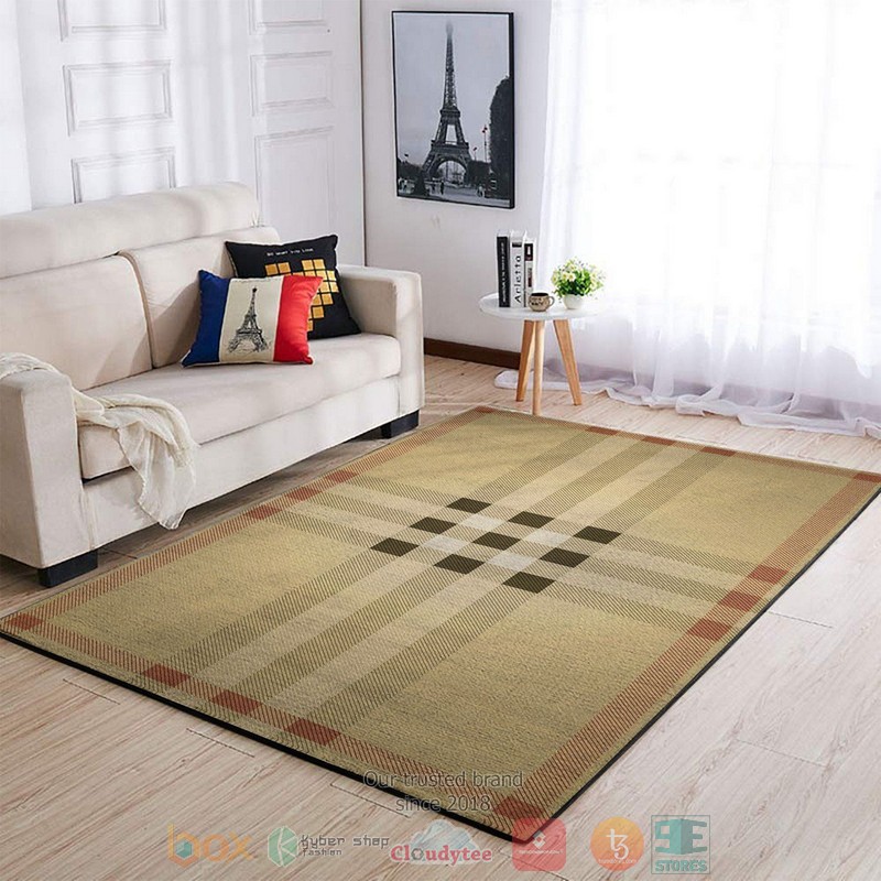 Burberry Khaki Pattern Rug Burberry Khaki Pattern Rug