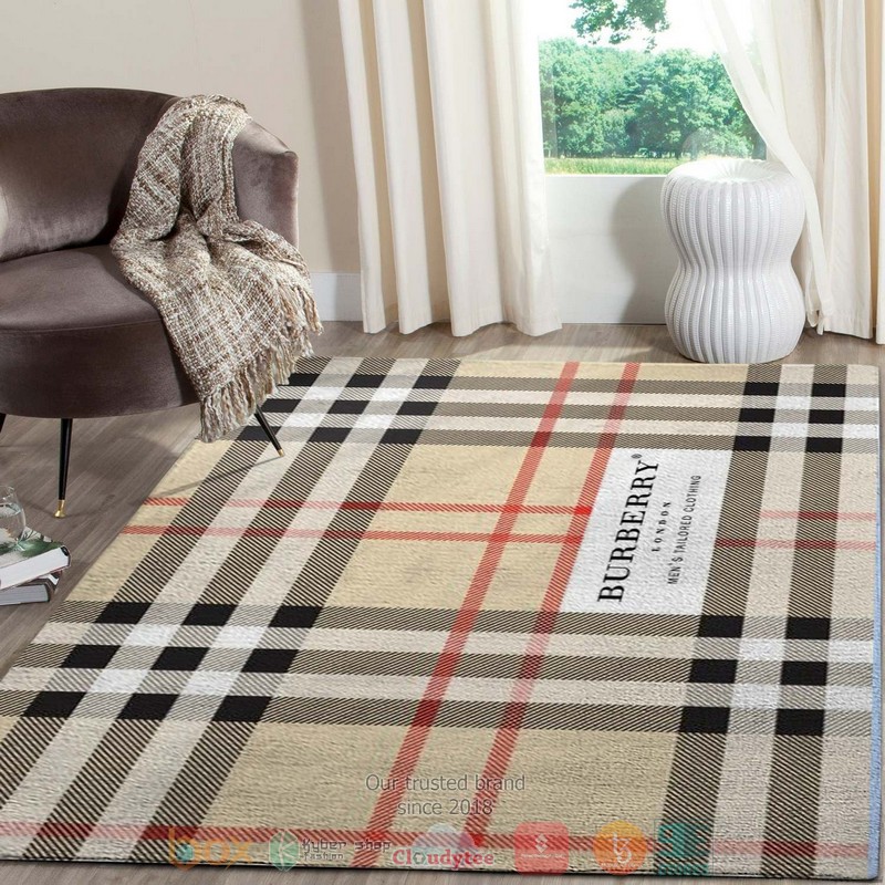 Burberry London Men’S Tailored Clothing Khaki Plaid Pattern Rug Burberry London Men’S Tailored Clothing Khaki Plaid Pattern Rug