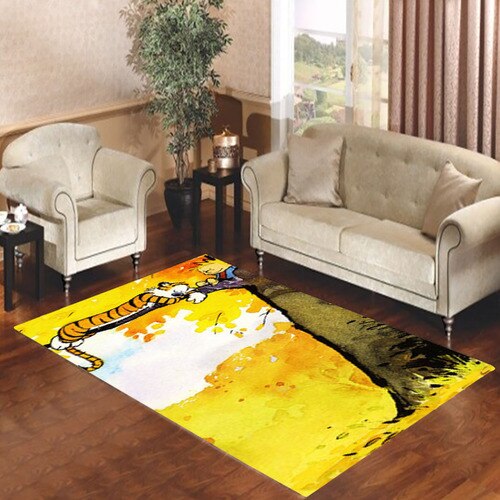 Calvin And Hobbes Relaxing Living Room Carpet Rugs Calvin And Hobbes Relaxing Living Room Carpet Rugs