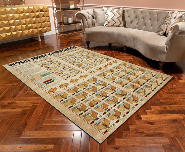 Carpenter Wood Joint Knowledge Area Rug – Ts170222 Carpenter Wood Joint Knowledge Area Rug – Ts170222
