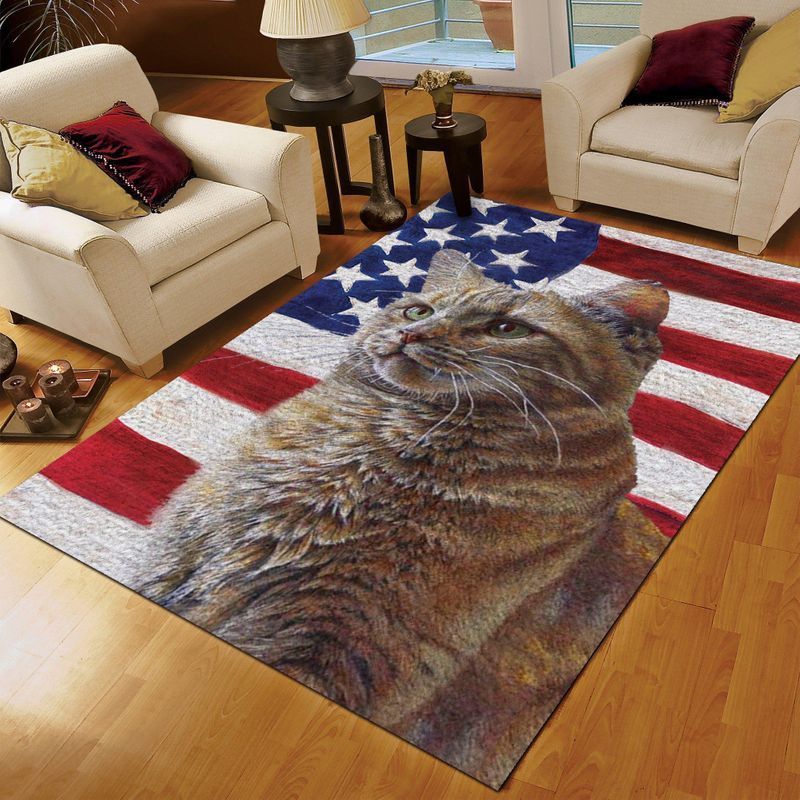 Cat American Carrying You Rug Carpet Cat American Carrying You Rug Carpet