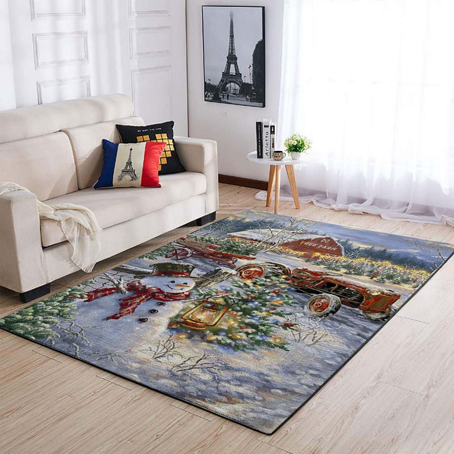 Christmas Area Rug / Floor Fo43509 Rug Carpet Christmas Area Rug / Floor Fo43509 Rug Carpet