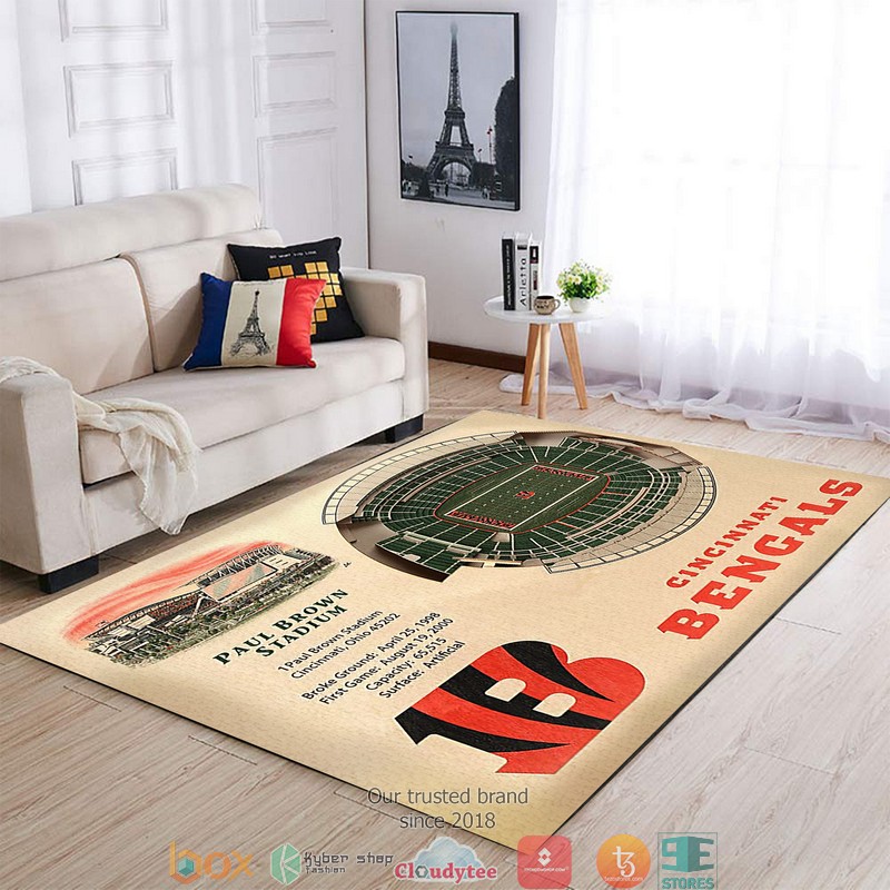 Cincinnati Bengals Stadium Rug Cincinnati Bengals Stadium Rug