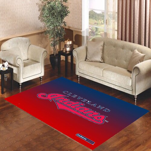 Cleveland Indians Logo Gradient Living Room Carpet Rugs Cleveland Indians Logo Gradient Living Room Carpet Rugs