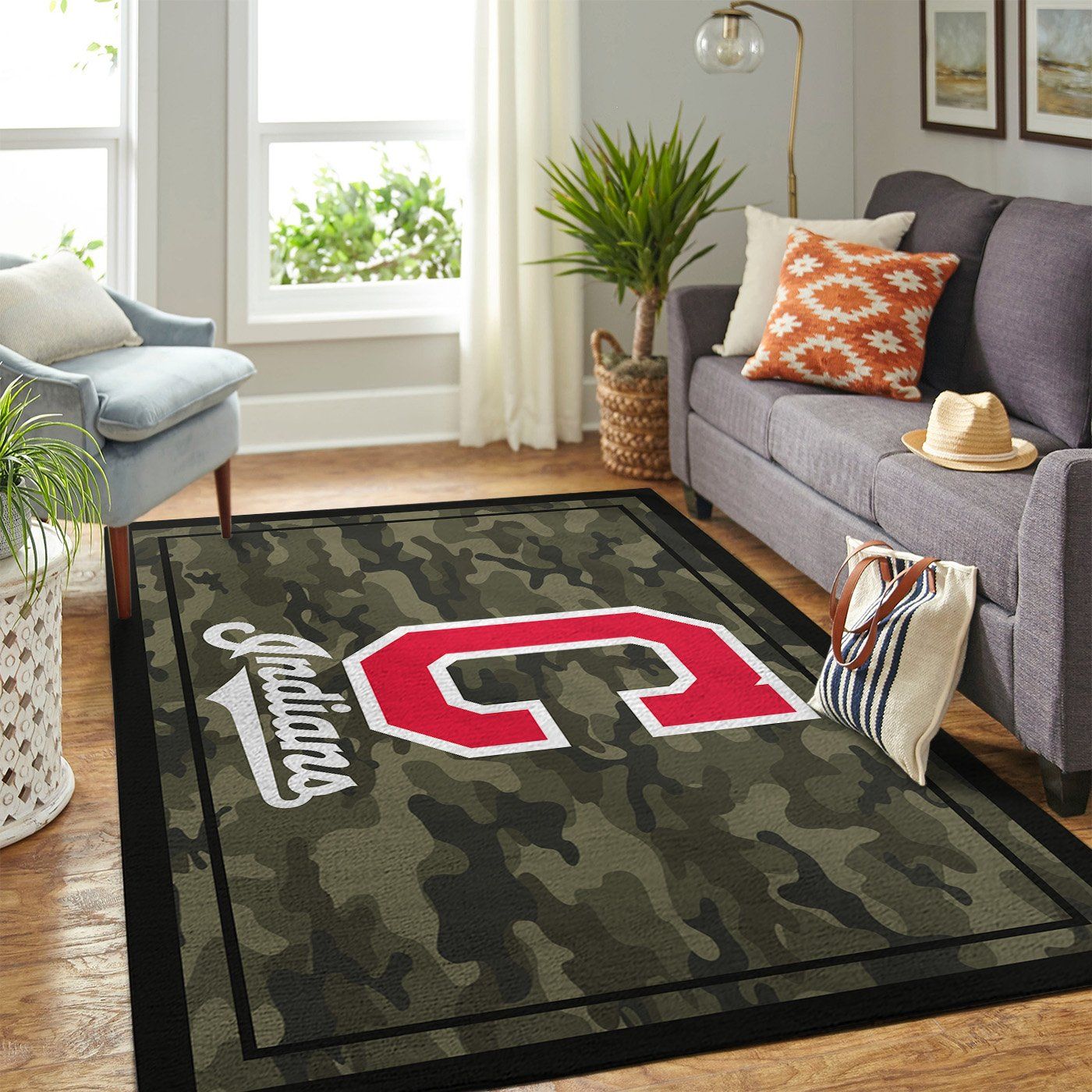 Cleveland Indians Mlb Team Logo Camo Style Nice Gift Home Decor Rectangle Area Rug Cleveland Indians Mlb Team Logo Camo Style Nice Gift Home Decor Rectangle Area Rug