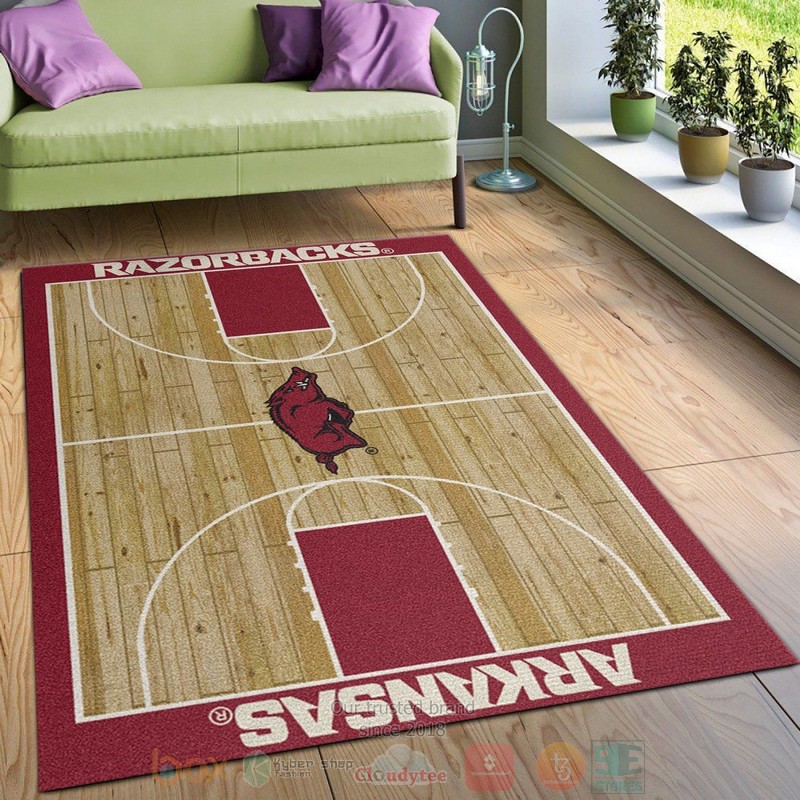 College Home Court Arkansas Basketball Team Logo Area Rugs College Home Court Arkansas Basketball Team Logo Area Rugs