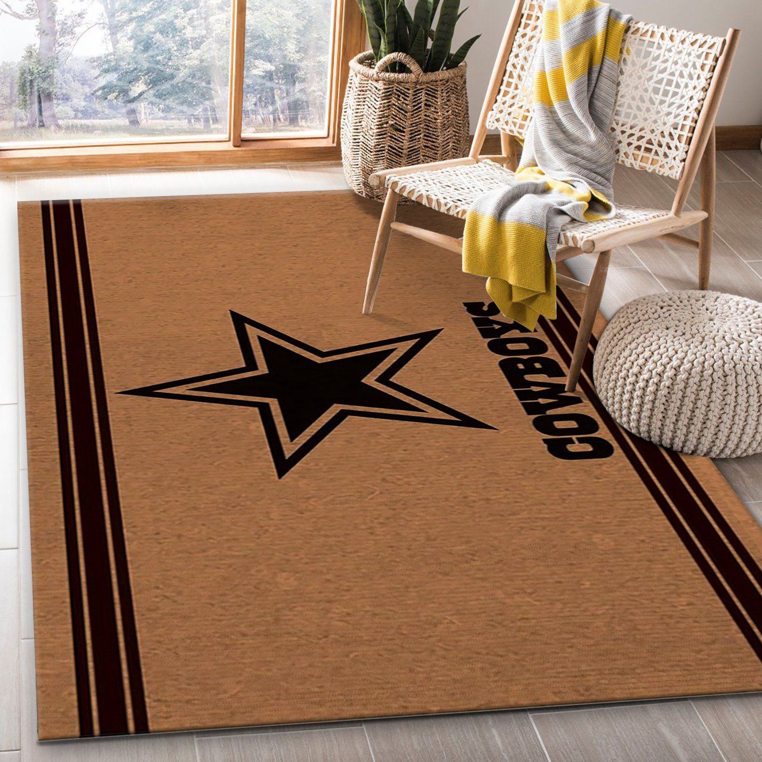 Dallas Cowboys Brown Logo Nfl Area Rug Carpet Dallas Cowboys Brown Logo Nfl Area Rug Carpet