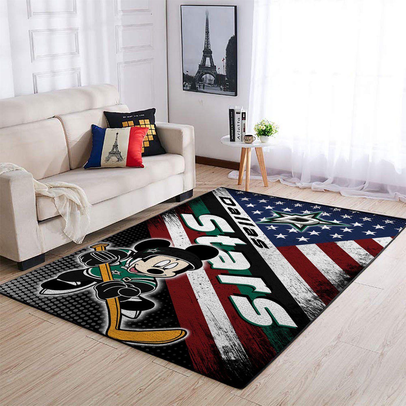 Dallas Stars Nhl Team Logo Mickey Us Style Nice Gift Home Decor Rectangle Area Rug Dallas Stars Nhl Team Logo Mickey Us Style Nice Gift Home Decor Rectangle Area Rug