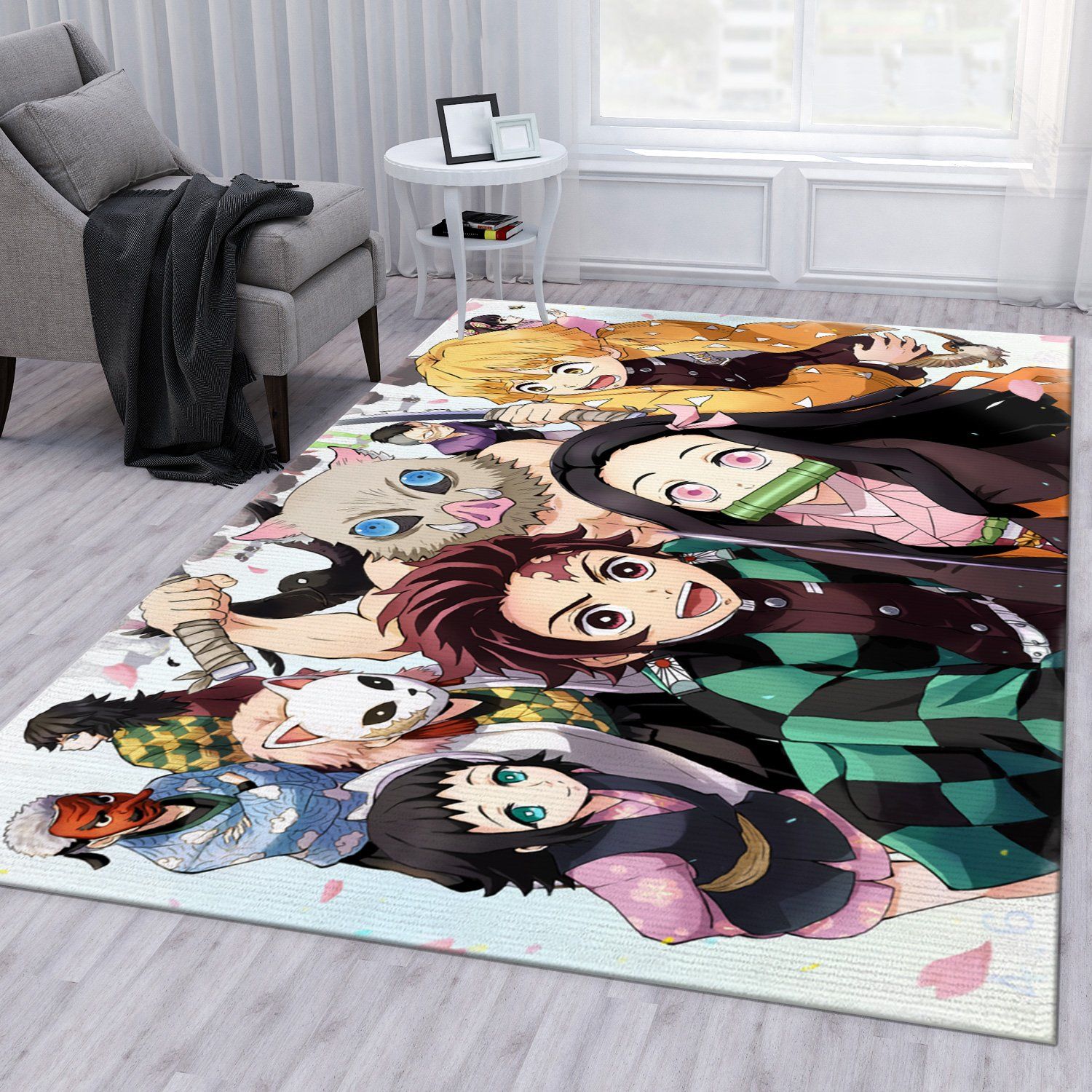 Demon Slayder Anime V4 Rug Living Room Rug Christmas Gift Us Decor Demon Slayder Anime V4 Rug Living Room Rug Christmas Gift Us Decor