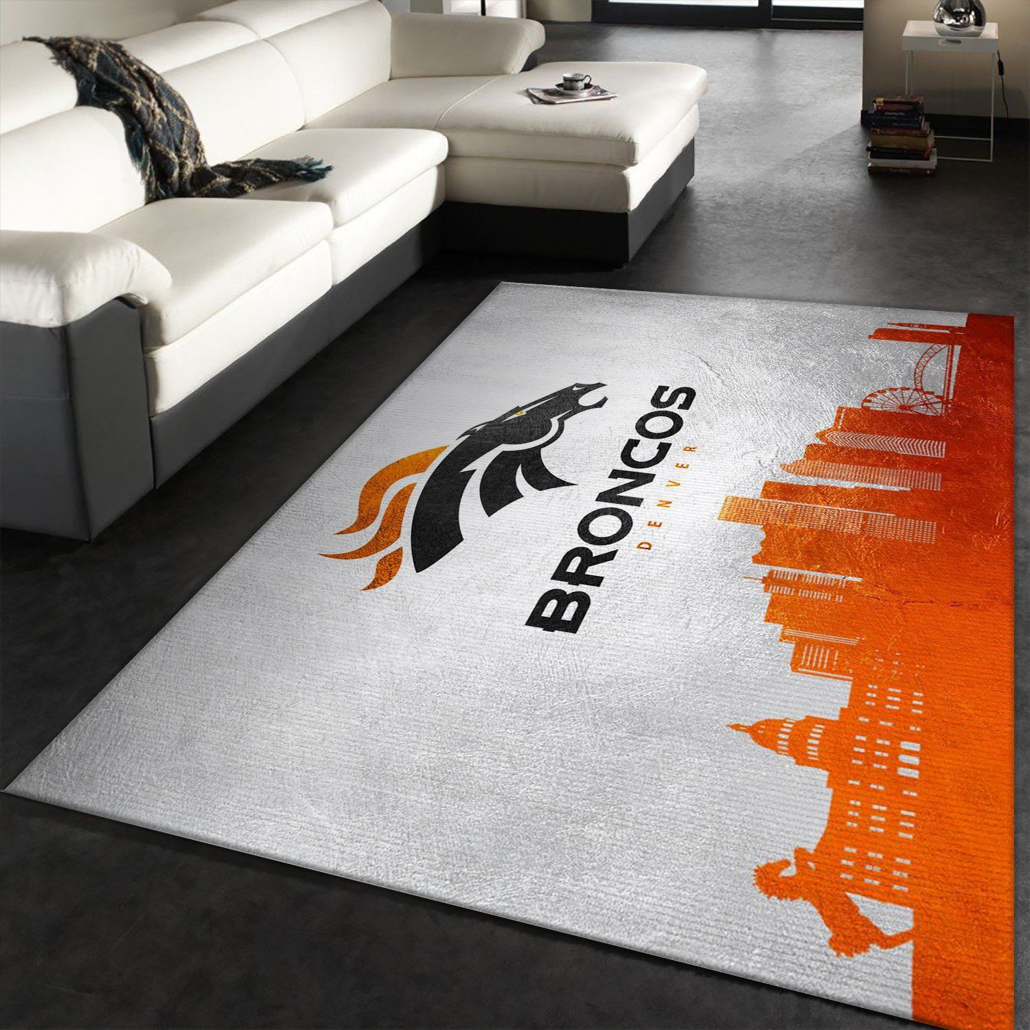 Denver Broncos Skyline Nfl Area Rug For Christmas Denver Broncos Skyline Nfl Area Rug For Christmas