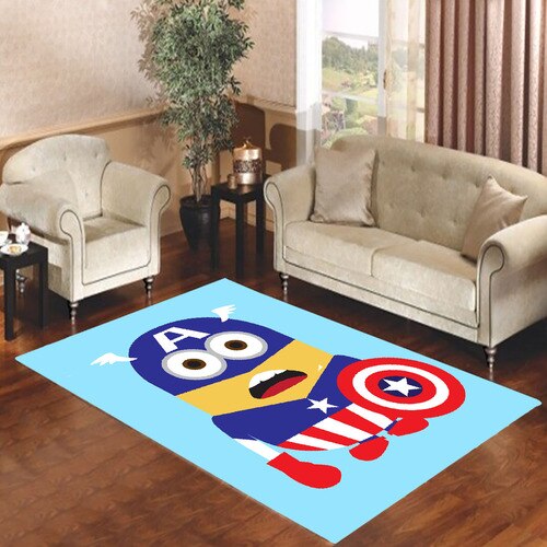 Despicable Me Minion Captain America Small Living Room Carpet Rugs Despicable Me Minion Captain America Small Living Room Carpet Rugs