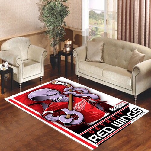 Detroit Red Wings Logo Mascot Living Room Carpet Rugs Detroit Red Wings Logo Mascot Living Room Carpet Rugs