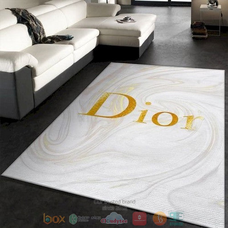 Dior Luxury Brand White Rug Dior Luxury Brand White Rug