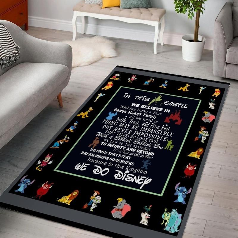 Disney In The Castle Living Room Area Rug Carpet Disney In The Castle Living Room Area Rug Carpet