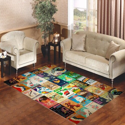 Disney Poster Movie Collage Living Room Carpet Rugs Disney Poster Movie Collage Living Room Carpet Rugs