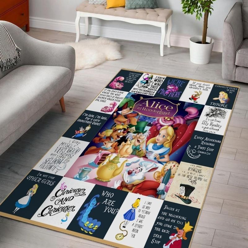 Disneys Alice In Wonderland Ver 1 Living Room Area Rug Carpet Disneys Alice In Wonderland Ver 1 Living Room Area Rug Carpet